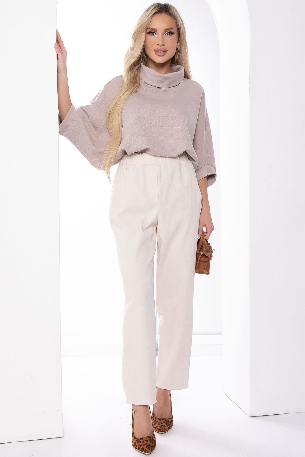 Брюки "Бертина" (молочные) Б8269 LT Collection