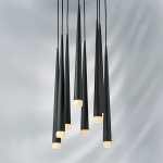 807087 Подвес PUNTO 8х25W G9 ХРОМ/ЧЕРНЫЙ/БЕЛЫЙ