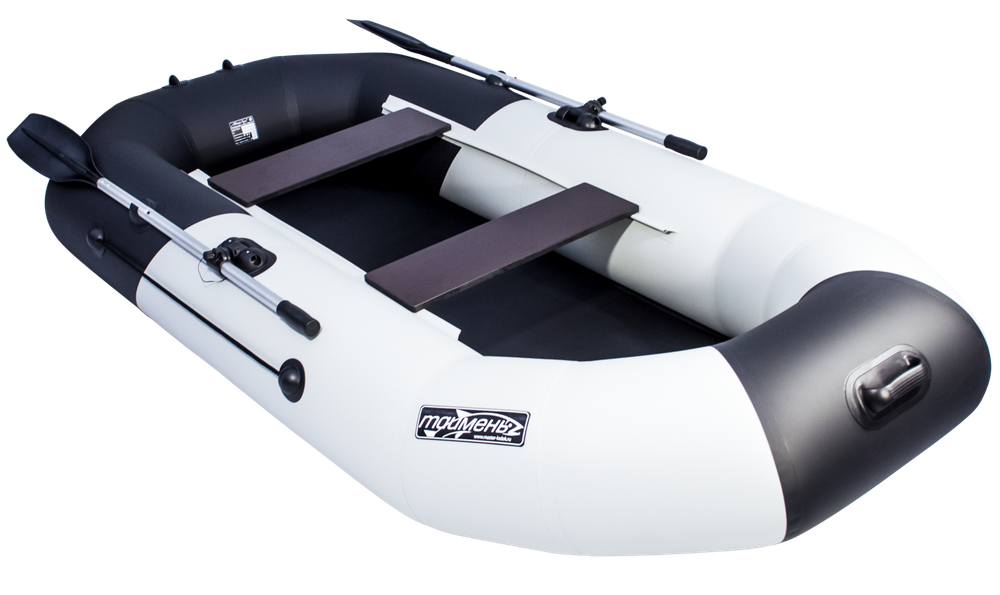 Лодка ПВХ Мастер Лодок Таймень NX270 "Комби" Св.Серый / Чёрный