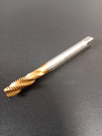 Метчик машинно-ручной М10х1.0 DIN 374 HSSE для глухих отверстий с винтовой канавкой с покрытием TiN