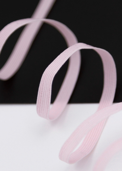 Резинка узкая бельевая нежно-розовая ширина 6 мм