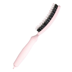 Olivia Garden Щетка для волос Fingerbrush Care Iconic Boar&Nylon Pastel Pink L