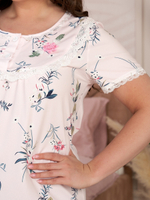 [m]Сорочка с к/р 7055-1В роз