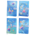 Записная книжка Basir на магните, формат А6, серия "Космонавт", переплет 7БЦ, 14.5*9.5 см, 112 листов, ассорти