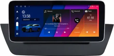 Магнитола BMW X1 (E84) 2009-2014 - Canbox H-Line 3100 монитор 12.3" QLED в стиле MERCEDES на Android 10, ТОП-процессор, CarPlay, 4G SIM-слот
