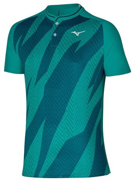 Теннисное поло Mizuno Shadow Polo - turquoise