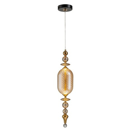 Светильник подвесной Belfast Herbison A1933 / D / A3 CA GL Золотой / Стекло / Янтарный