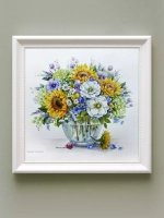 Картины на стену интерьерные на холсте 4 шт, 23*23 см