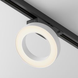 Трековый однофазный светодиодный светильник Maytoni Unity Rim TR044-1-12W3K-W