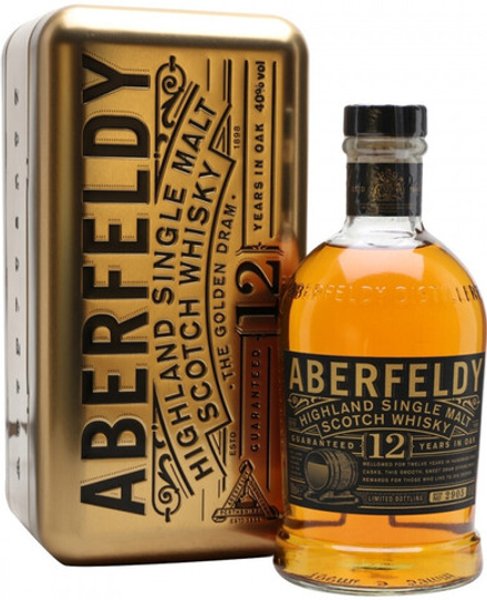 Виски Aberfeldy 12 Years Old metal box, 0.7 л