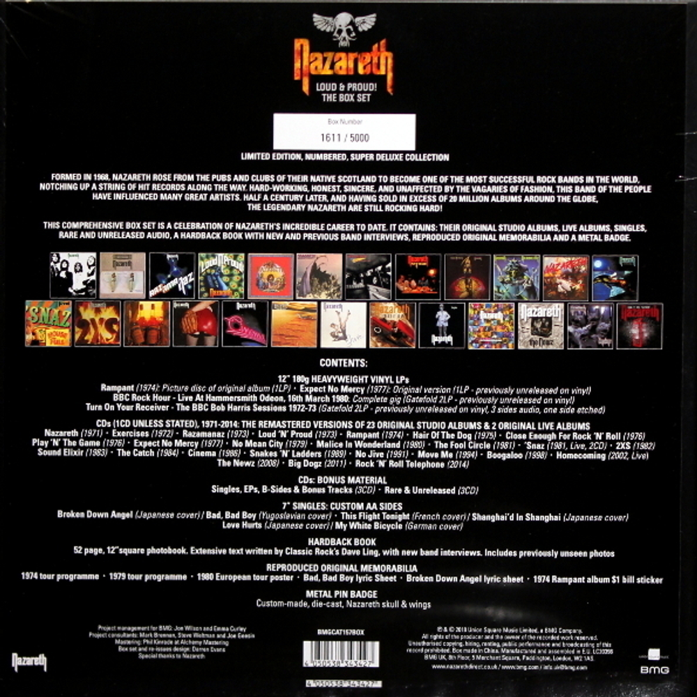 Nazareth / Loud & Proud! The Box Set (32CD+6LP+3x7" Vinyl Single)