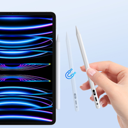Стилус от Dux Ducis серии SP-06 белого цвета для планшетов iPad c 2024-, с индикатором заряда
