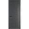 Фото межкомнатной двери эмаль Profil Doors 6PE графит глухая кромка чёрная