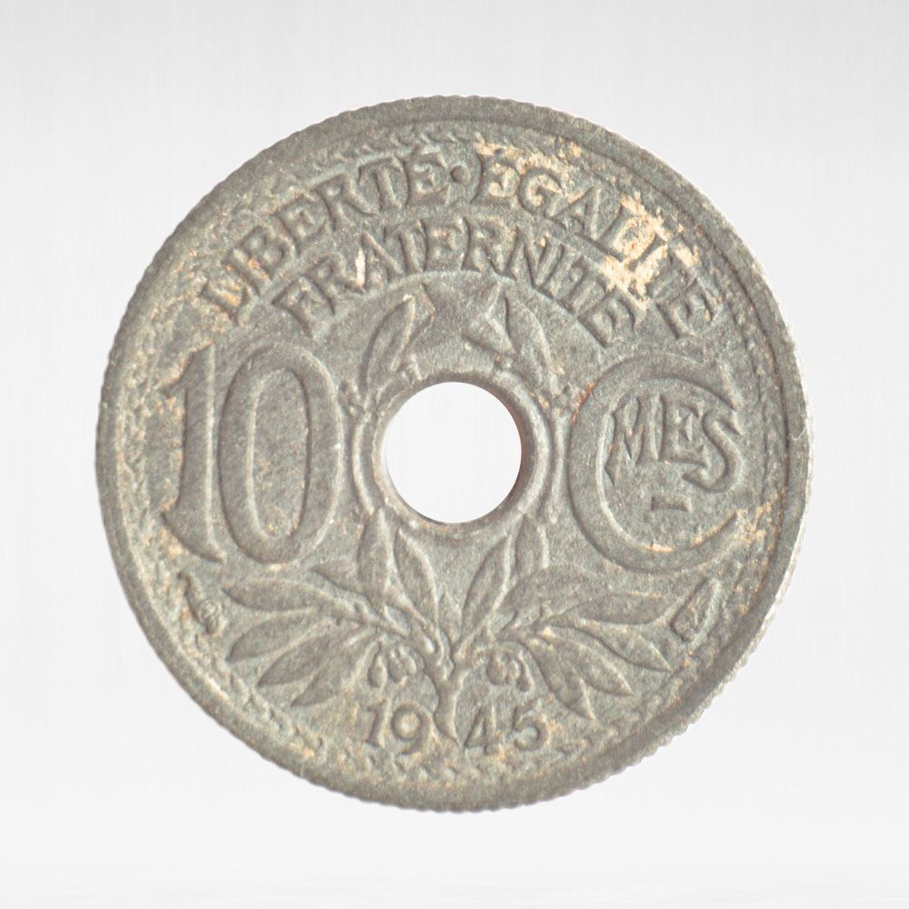 France, 10 Centimes 1945, F
