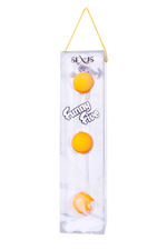 Трехрядные анальные шарики желтые Funny Five (желтый) (Цвет: желтый)