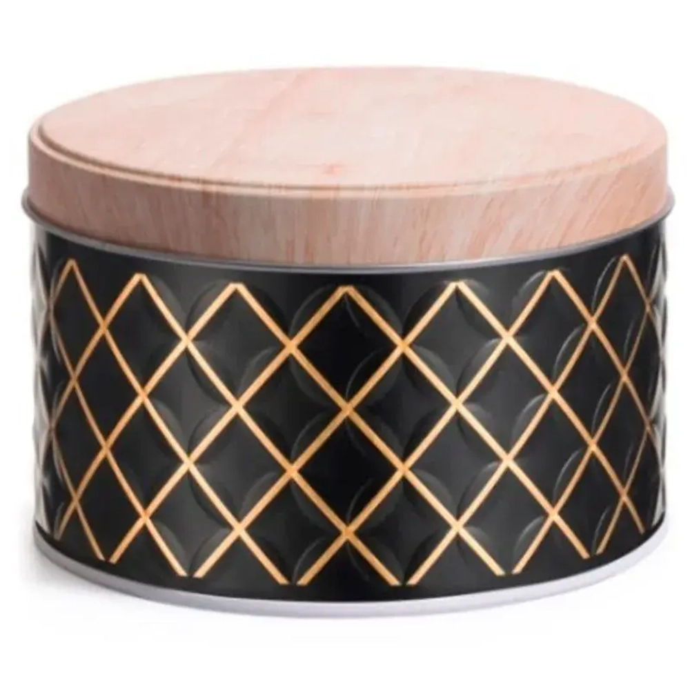 Банка жестяная Classico Nero для сыпучих продуктов, 1,1 л, круглая, с крышкой