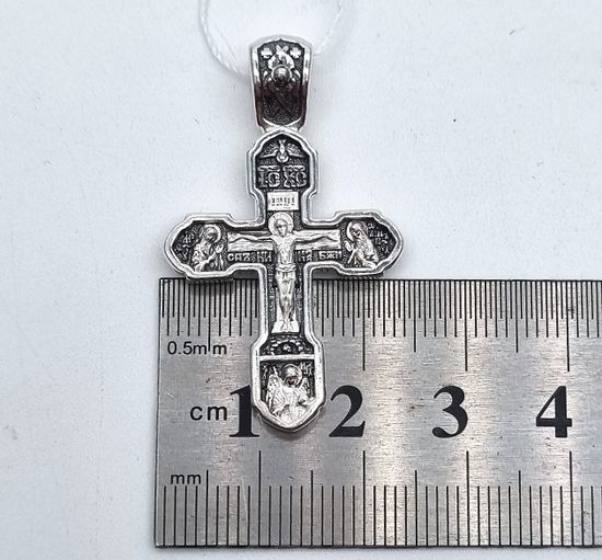 Крест православный. Распятие. Ангел Хранитель, Казанская Богородица, Александр Невский, Ксения Петербургская