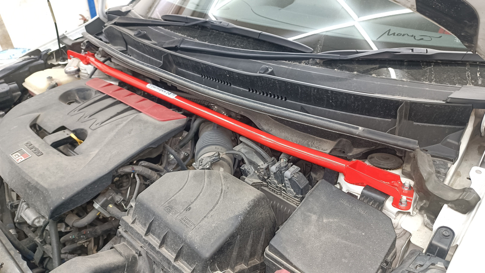 Распорка передних стоек (цельная) Toyota Yaris 4 GR (ПОД ЗАКАЗ)
