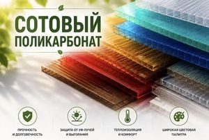Сотовый поликарбонат и комплектующие