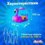 Семейная ручная лодка-катамаран «Фламинго» фиолетовый, 2+1