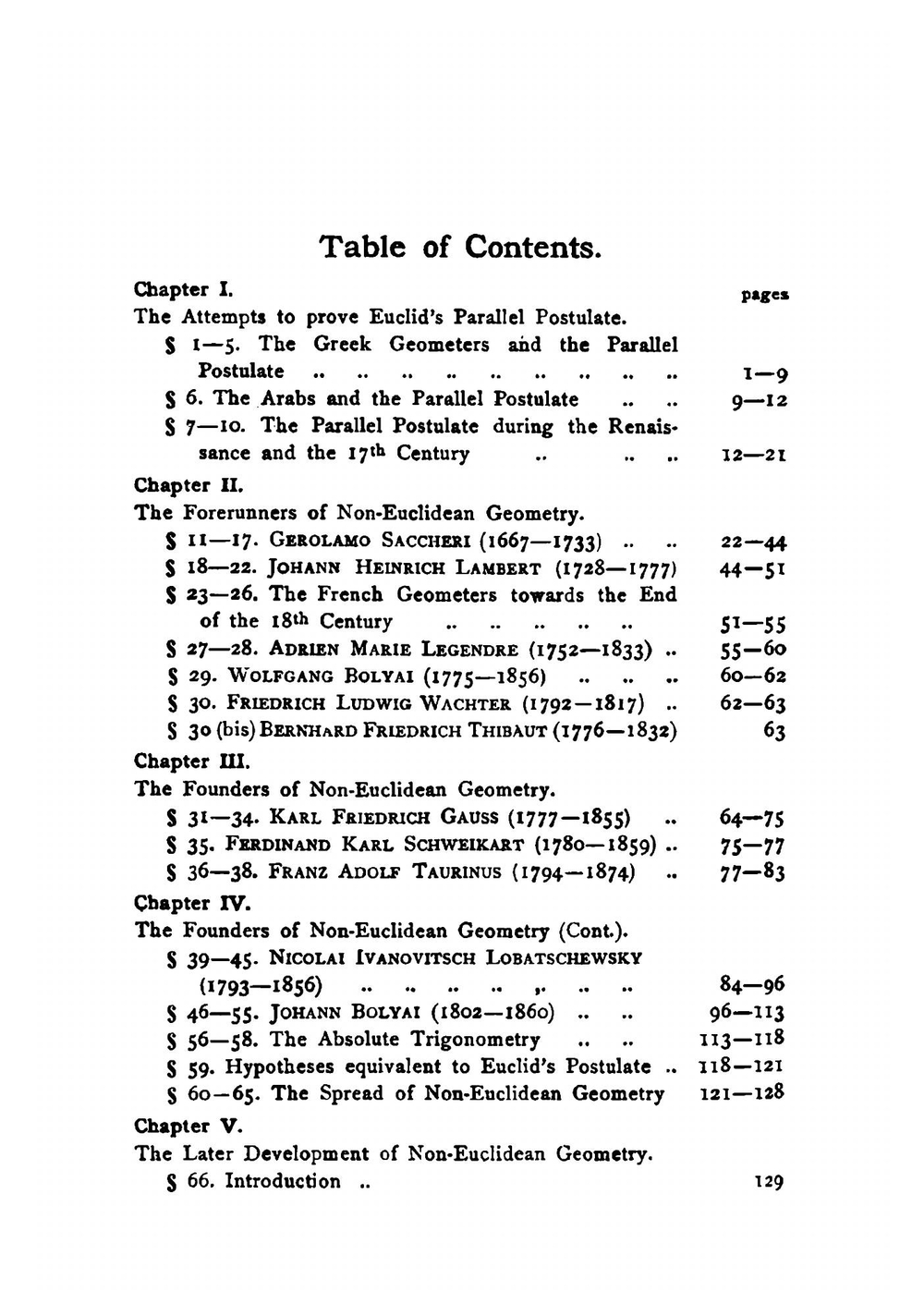 Non-Euclidean geometry. a critical and historical study of its development | Roberto Bonola