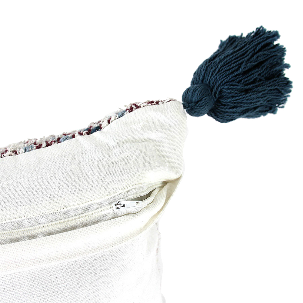 Подушка декоративная с помпонами и кисточками ethnic, 40х60 см