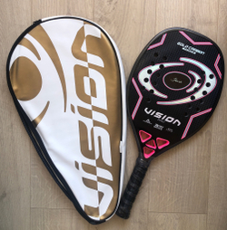 Ракетка Gold Carbon Titanium 2025 Vision с нанесением
