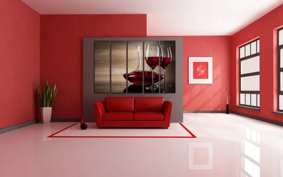 Модульная картина "Бокал"