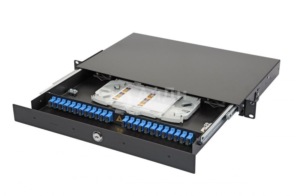 Коммутационная панель оптическая Eurolan 47D-24-S2-SC-12-10BL