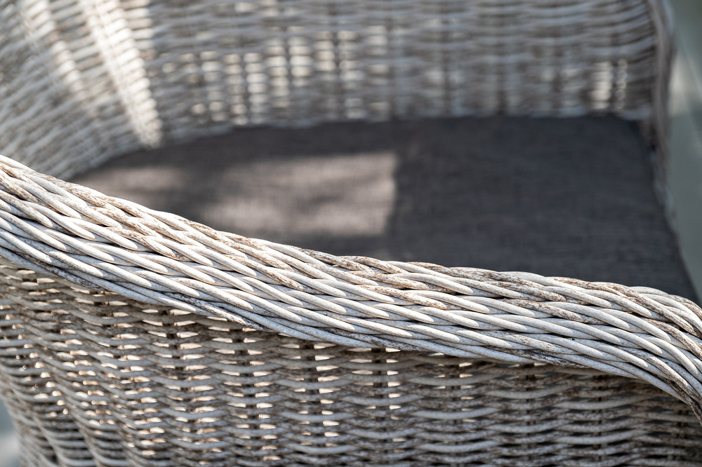 "Равенна" плетеное кресло из искусственного ротанга, цвет бежевый