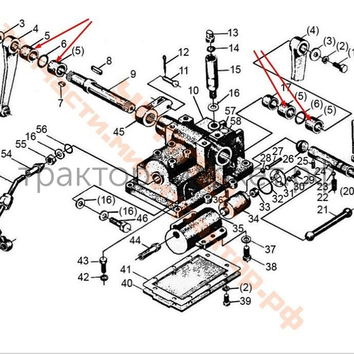 Втулка подъемного вала 40х50х25 (металл,) Уралец/ Синтай 180/220