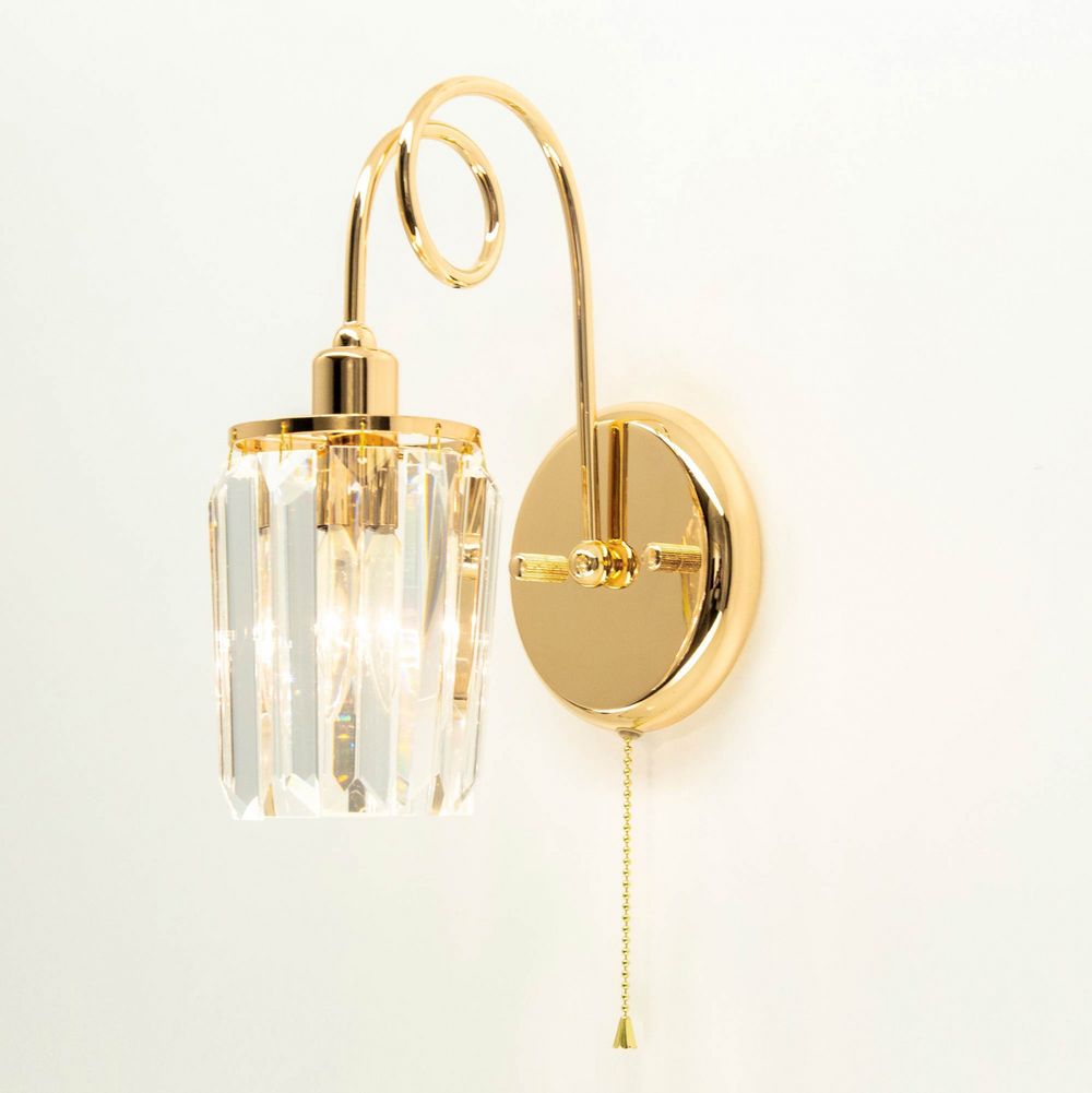 Citilux Синди CL330312 Бра хрустальное с выключателем Золото