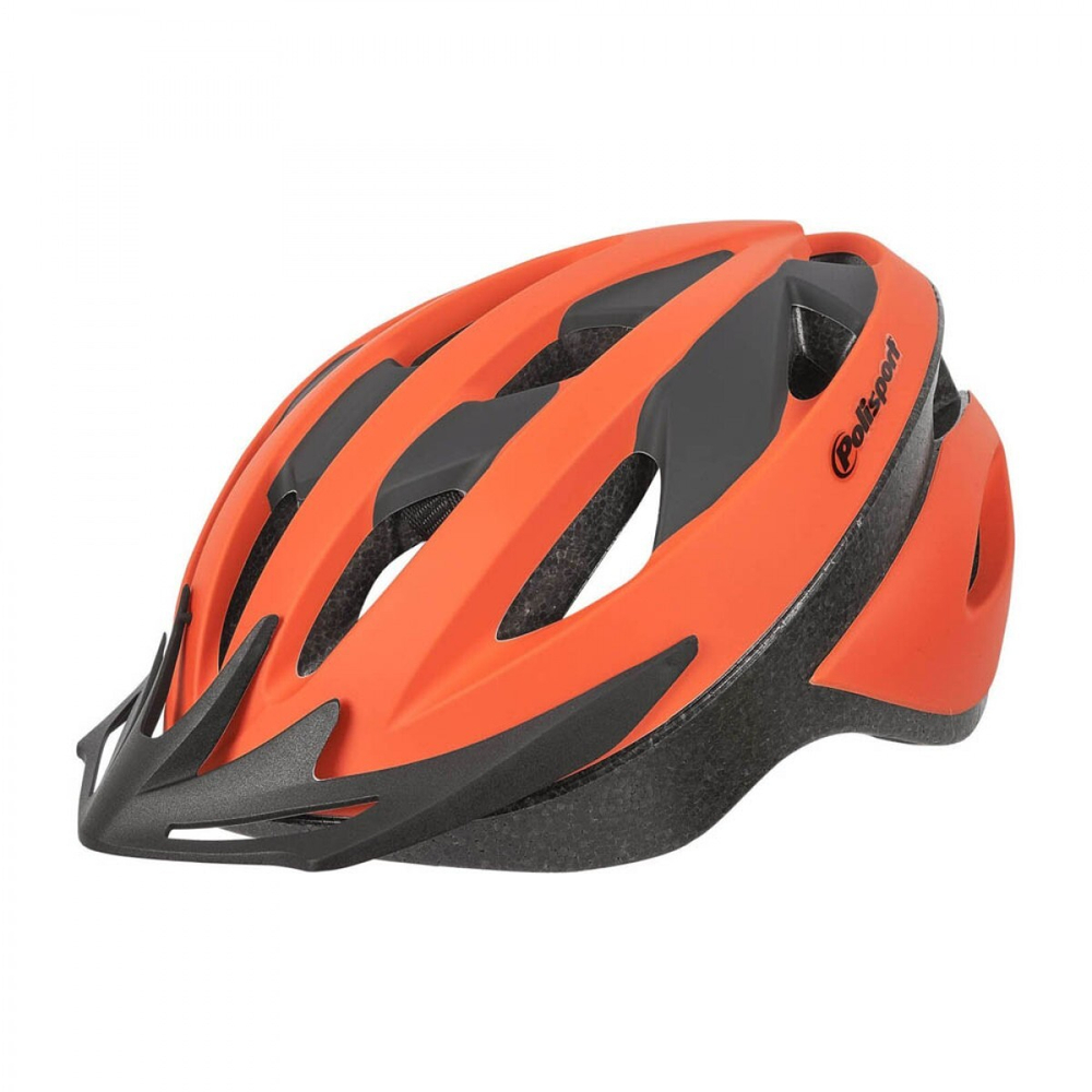 Шлем велосипедный взрослый Polisport Sport ride (L 58/62), ORANGE /BLACK MATTE