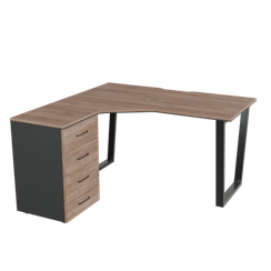 Рабочее место на V-каркасе левое PREGO OFFICE 1600*1400*750 ПОРМ-16ВЛ