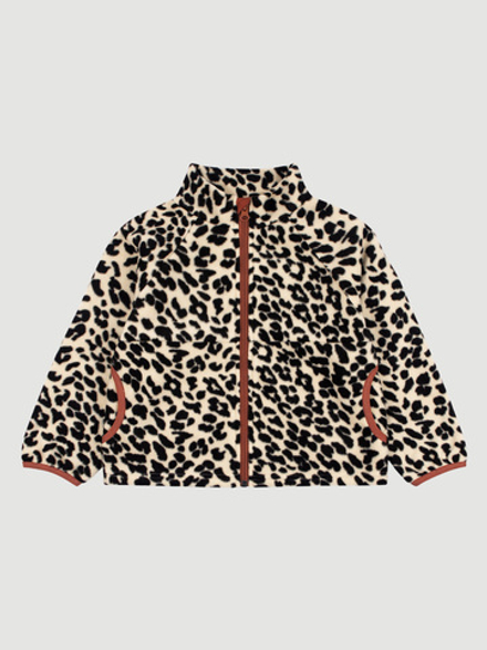 Флисовая куртка на молнии Mjölk Леопард