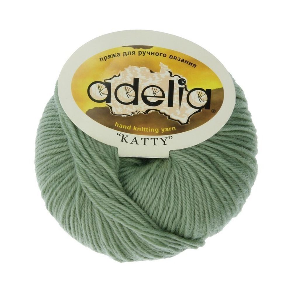 Пряжа Adelia Katty / уп.10 мот. по 50г, 150м, 13 св.зеленый