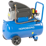 NORDBERG (NCE50/240) Компрессор поршневой 220В, ресив. 50л, 240л/мин