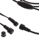 Гирлянда для улицы БАХРОМА «Мерцание» ш5м* в40/60см 180 ламп LED, черный провод, IP-65, Теплый белый (возможность соединения)