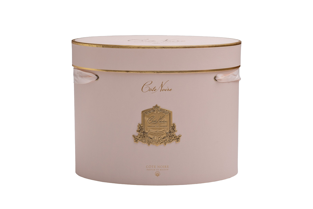 Букет роз ароматизированный и 2 спрея 10мл Cote Noire Oval Pink в вазе