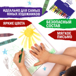 Восковые мелки BRAUBERG "АКАДЕМИЯ" набор 12 цветов (12 штук в упаковке)