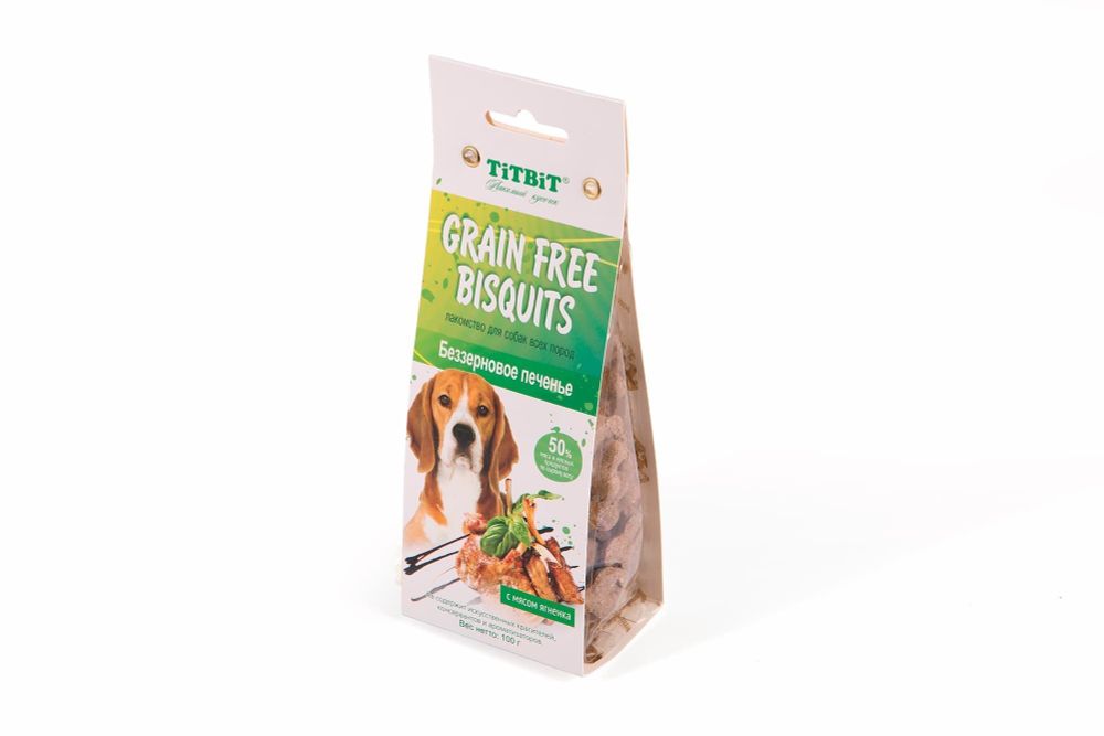 Печенье Grain Free беззерновое с мясом ягненка (100г)