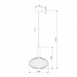 Подвесной светильник Eurosvet Bravo 50183/1 дымчатый