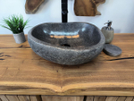 Раковина из речного камня RS-65787 44х36х15 из натурального камня