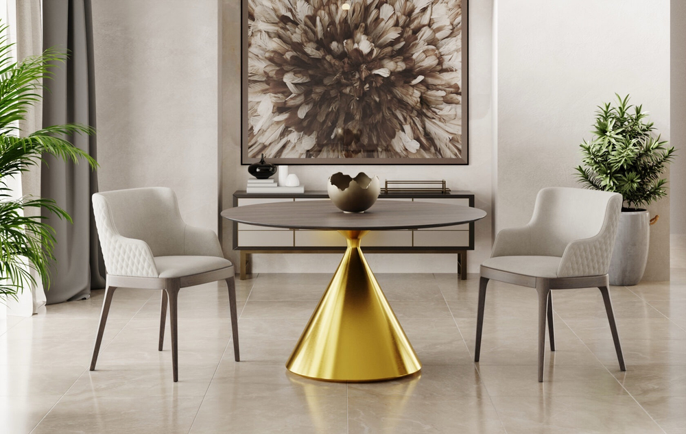 Стол круглый Сантьяго II шпон