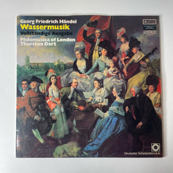 Винтажная виниловая пластинка LP Georg Friedrich Handel Гендель, Philomusica Of London, Thurston Dart Die Wassermusik Von 1717 Музыка На Воде (Германия 1976)