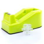 Диспенсер для скотча (клейкой ленты) настольный канцелярский, длина 10 см, DLOFFICE, офисный дозатор узкого маленького скотча (максимальной шириной 20 мм и намоткой 40 м)