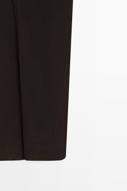 Massimo Dutti Платье льняное на запáхе, коричневый