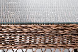 "Асти" лаунж-зона из искусственного ротанга на 4 персоны, цвет коричневый