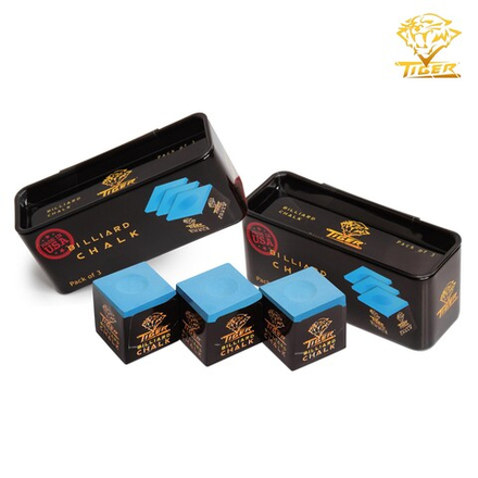 Мел бильярдный "Tiger Billiard Chalk" Blue 3шт.