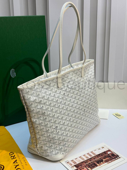 Белая сумка шоппер Artois PM Maison Goyard